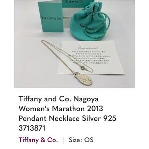 Tiffany & Co. Nagoya Marathon 2013 Pendant Necklace Sterling Silver 925